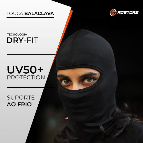 Imagem de Balaclava Touca Capuz Com Proteção Uv 50+ Ad Store Dry Fit Moto Motoboy Chocolate