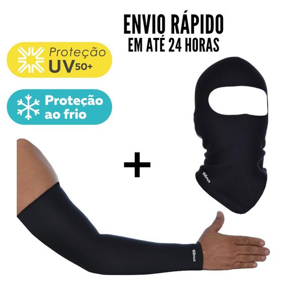 Imagem de Balaclava Touca Ninja Frio e Manguito Sem Dedo