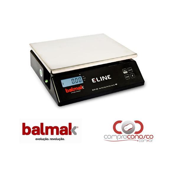 Imagem de Balança Balmak ELP10B Capacidade 5/10Kg x Divisão 1/2g LCD