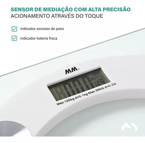 Imagem de Balança Banheiro Bioimpedância Corporal Digital1