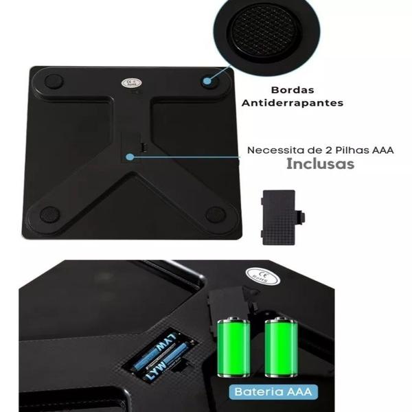 Imagem de Balança Bioimpedância Digital com cálculo de IMC.