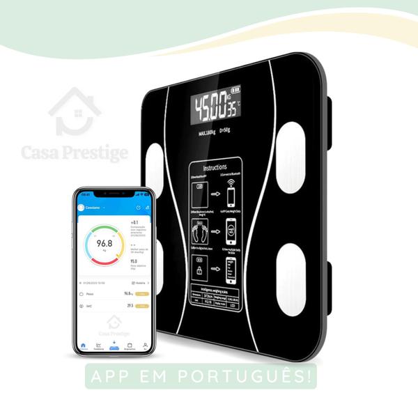 Imagem de Balança Bioimpedância Profissional App Bluetooth Português