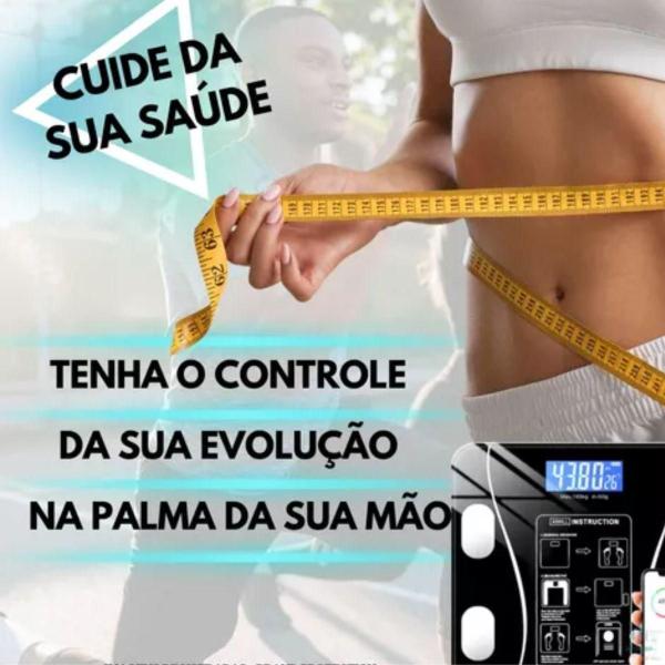 Balança Bluetooth Bioimpedância Original 180kg - ATENA Imagem de Balança Bluetooth Bioimpedância Original 180kg