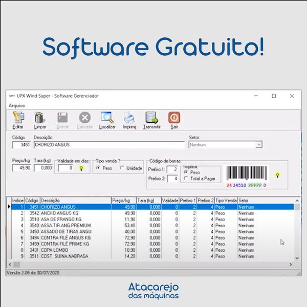 Balança Com Impressora Etiquetadora Imprime Código de Barra D3 UPX Inmetro Comercial Açougue Padaria Super Mercado Hortifruti Digital Etiqueta Adesiva - UPX Solution Imagem de Balança Com Impressora Etiquetadora Imprime Código de Barra D3 UPX Inmetro Comercial Açougue Padaria Super Mercado Hortifruti Digital Etiqueta Adesiva