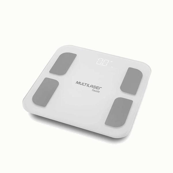 Imagem de Balança Corporal Bioimpedância Bluetooth Com Handle e 4 Sensores Multilaser HC060