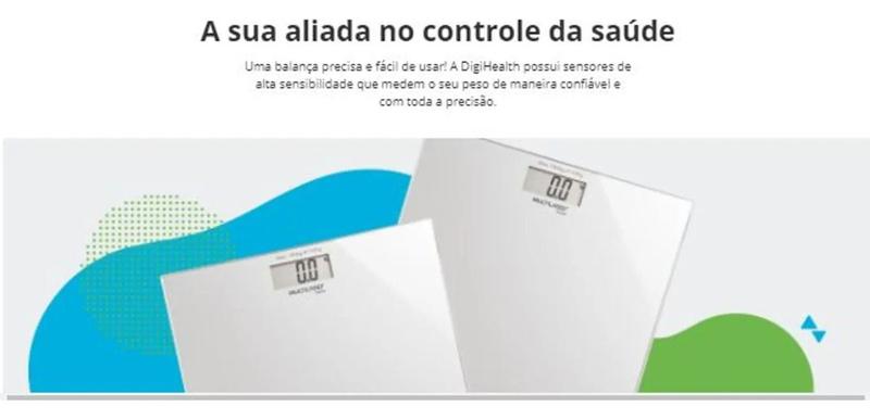 Imagem de Balança Corporal Digital Pesa Até 180 Kg Multilaser