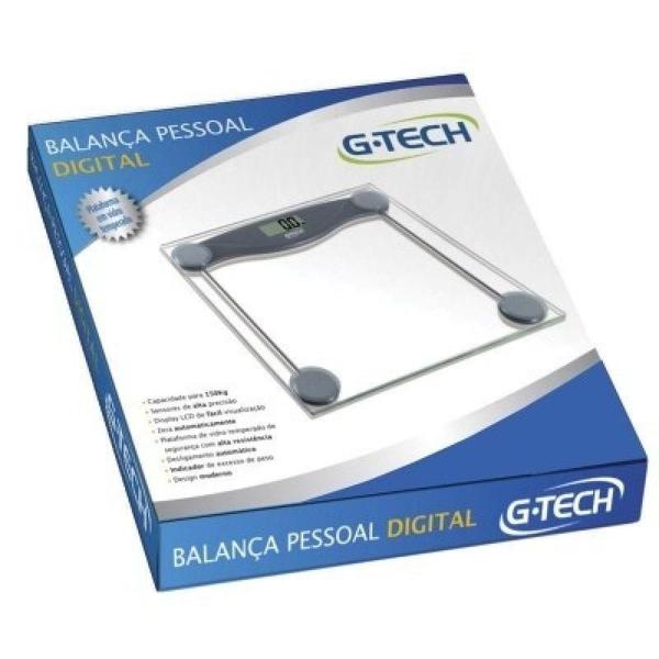 Imagem de Balança Corporal Para Consultório Banheiro Digital G-Tech Glass 10