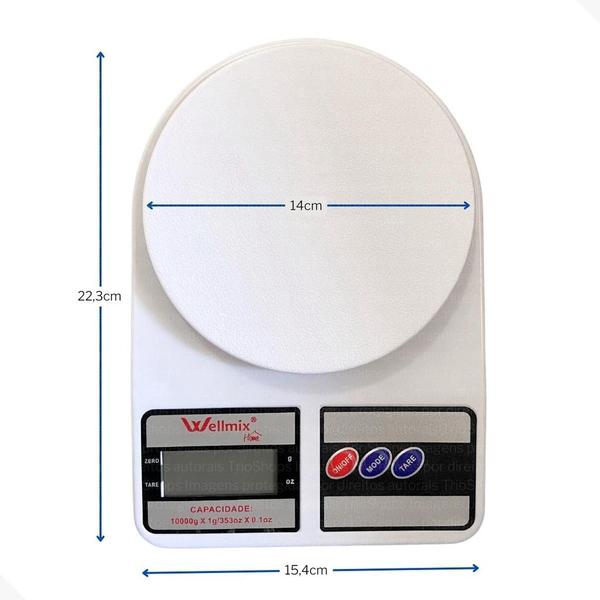 Imagem de Balança cozinha Precisão 0 a 10 kg Nutrição Dieta