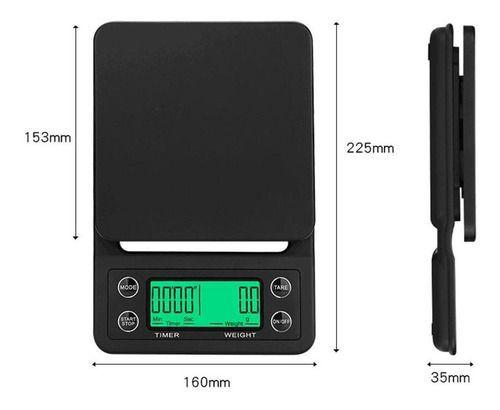 Imagem de Balança de alta precisão digital para cozinha 0.1g com cronômetro