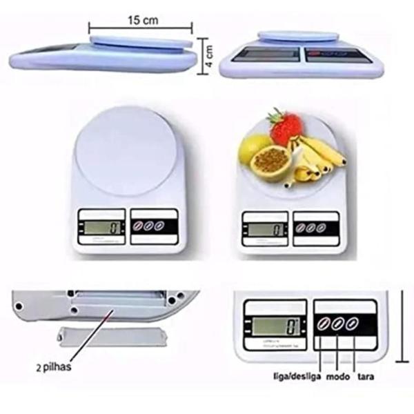 Imagem de Balança De Alta Precisão Digital Para Cozinha 1 g até 10 kg