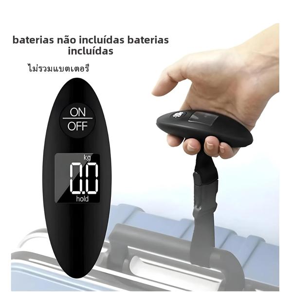 Imagem de Balança De Bagagem Digital Portátil De Alta Precisão 40kg 100g Com Display LCD De Cinto De Correias