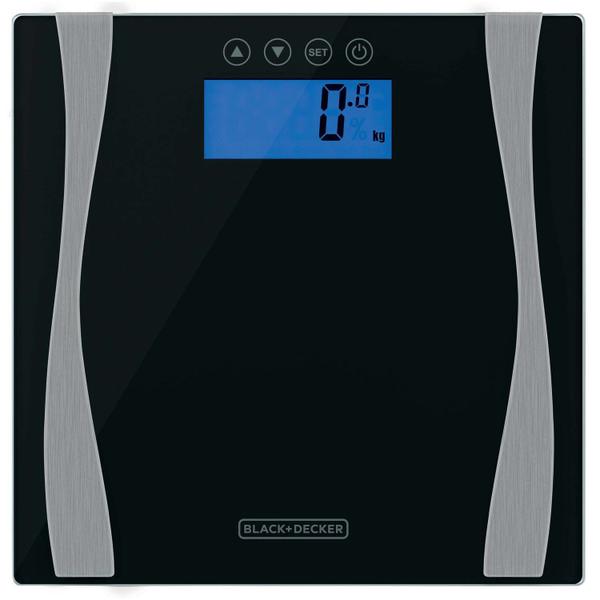 Imagem de Balança de Banheiro Digital 180kg Bk60-Br Black &amp Decker de Vidro Com Bioimpedância 