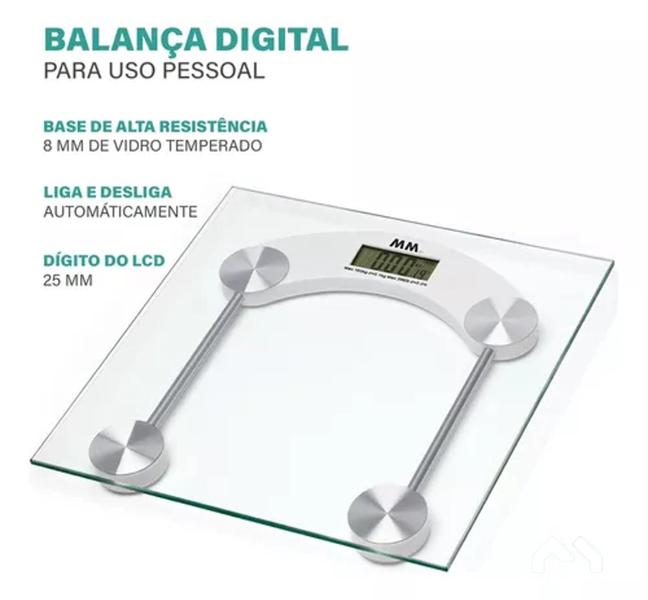 Balança De Corpo Eletrônico Precisa De 180kg - Rhos Imagem de Balança De Corpo Eletrônico Precisa De 180kg