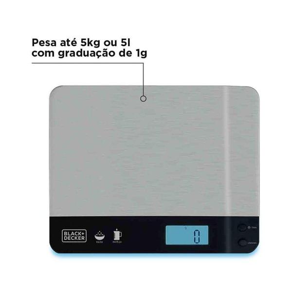 Imagem de Balança de cozinha Black Decker BC500 5Kg div 1g