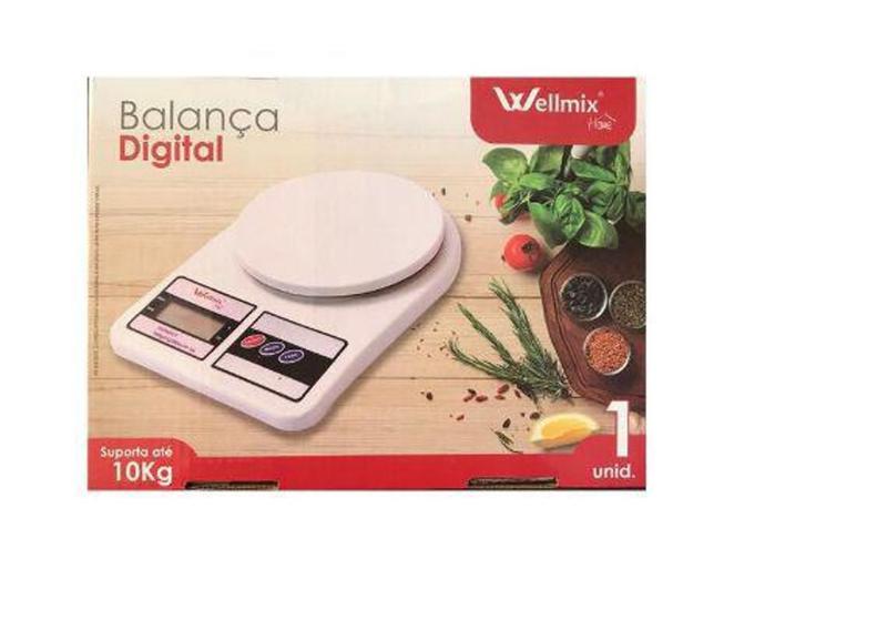 Imagem de Balança de cozinha digital 10kg - wellmix