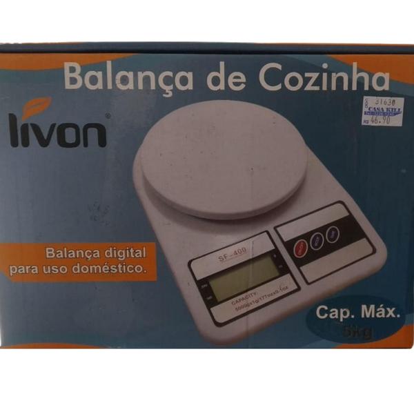 Imagem de Balança De Cozinha Digital 5Kg Livon