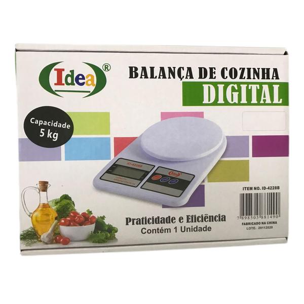 Imagem de Balança De Cozinha Digital  Até 5Kg - ID-4228B - Idea