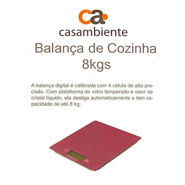 Imagem de Balança De Cozinha Digital Até 8kg - Casambiente