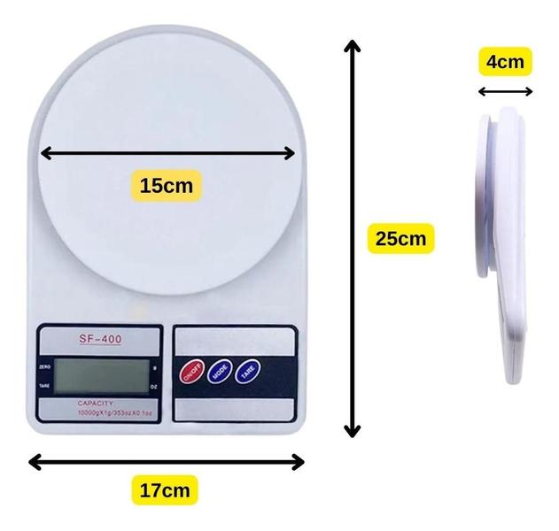 Imagem de Balança De Cozinha Digital Precisão 10Kg