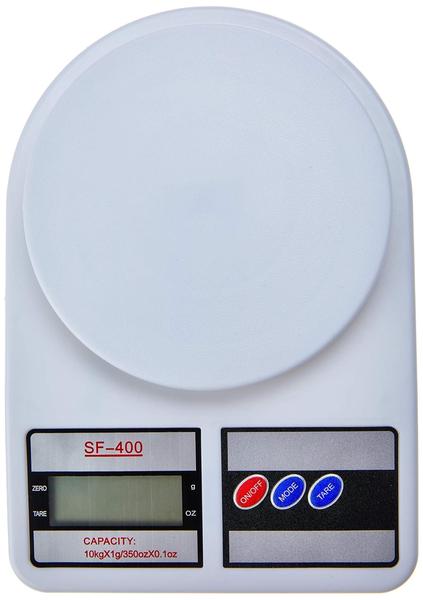 Imagem de Balança De Cozinha Digital Sq Sf-400 Pesa Até 10Kg Branco