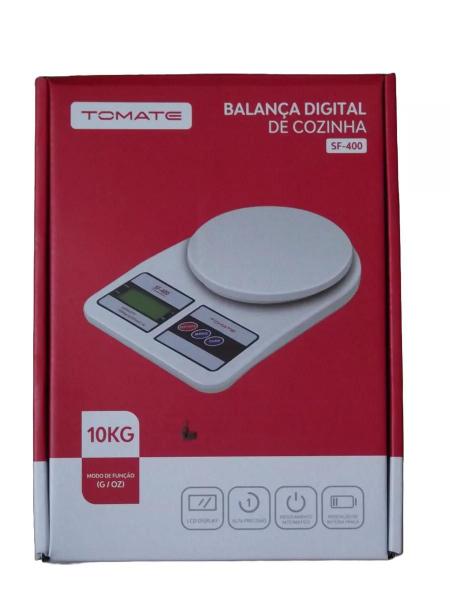 Imagem de Balança De Cozinha Digital Tomate Pesa Até 10kg Branco