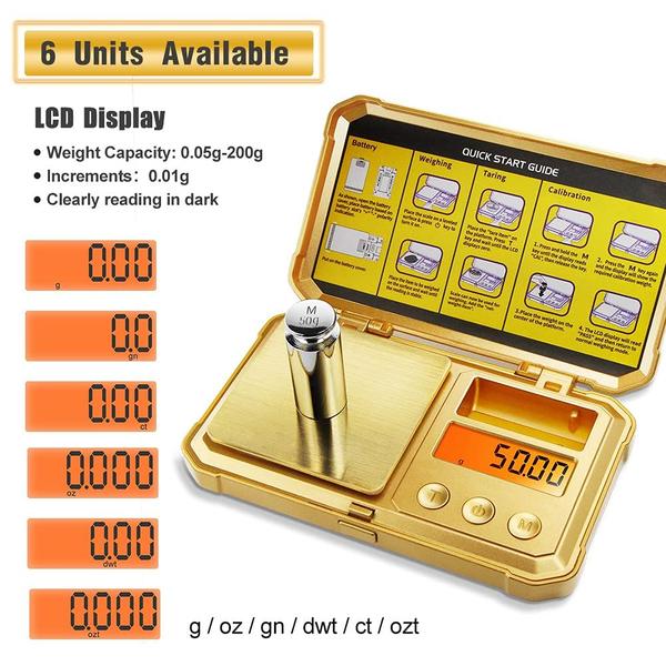 Imagem de Balança de Precisão Fuzion Gram Scale 200g/0,01g - 6 Modos de Tara