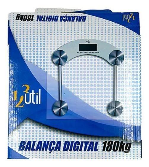 Imagem de Balança Digital 180Kg - Com Sensor De Peso Bateria Casa