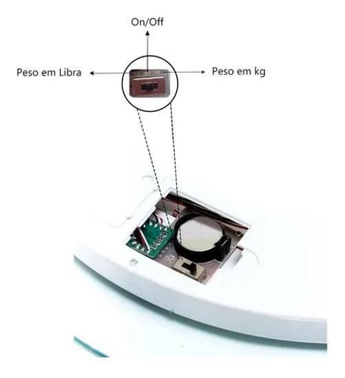 Imagem de Balanca Digital Banheiro 180Kg Quadrada