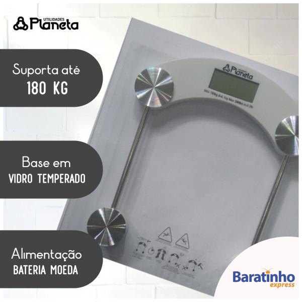 Imagem de Balança Digital Banheiro Personal Scale 180kg