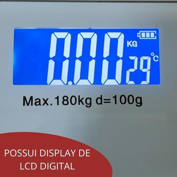 Imagem de Balança Digital Bioimpedância Aplicativo Branca Importway