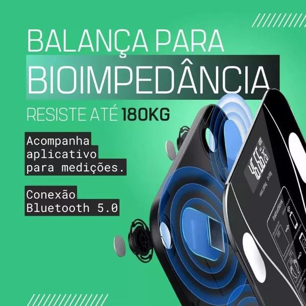 Imagem de Balança Digital Bioimpedância: controle seu IMC.