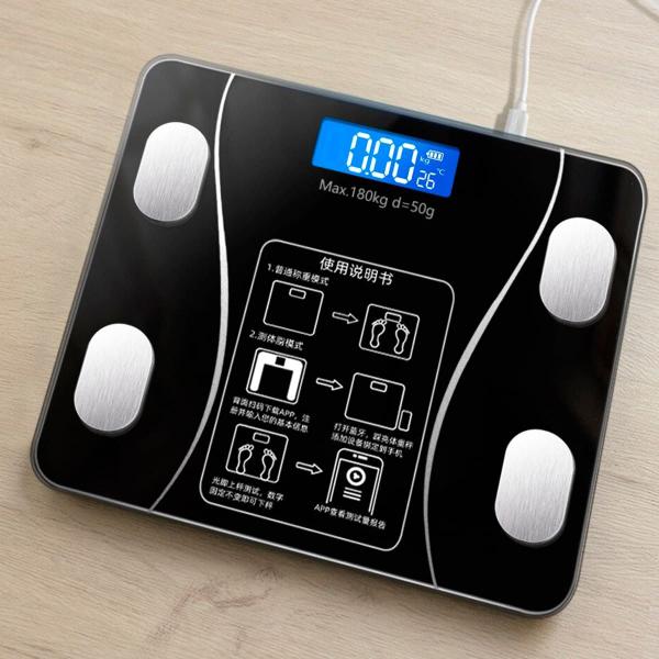 Balança Digital Corporal Bioimpedância Aplicativo Bluetooth Fitness - BELLATOR Imagem de Balança Digital Corporal Bioimpedância Aplicativo Bluetooth Fitness