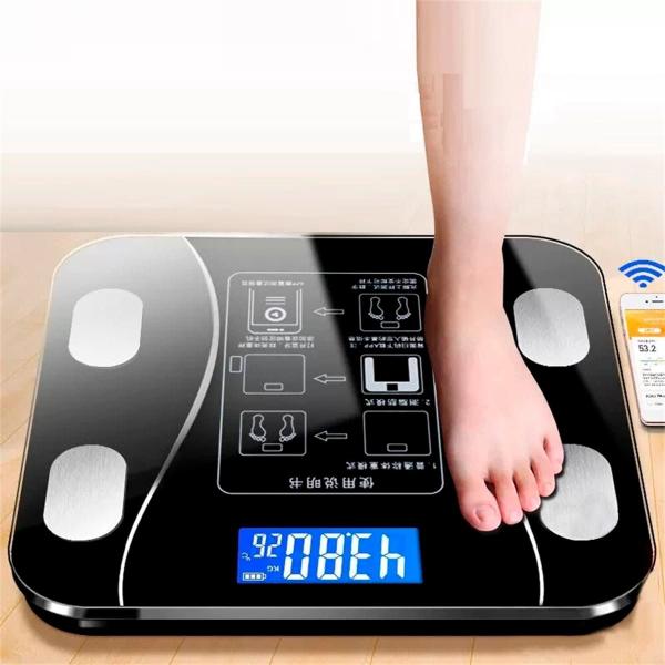Balança Digital Corporal Bioimpedância Aplicativo Bluetooth Fitness - BELLATOR Imagem de Balança Digital Corporal Bioimpedância Aplicativo Bluetooth Fitness