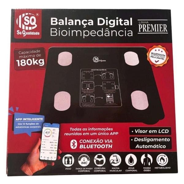 Imagem de Balança Digital Corporal Bioimpedancia Aplicativo Bluetooth