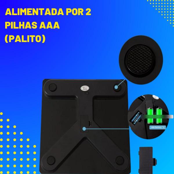 Imagem de Balança Digital Corporal Bioimpedancia Aplicativo Bluetooth