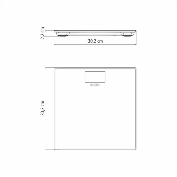 Imagem de Balança digital corporal tramontina adatto em aço inox