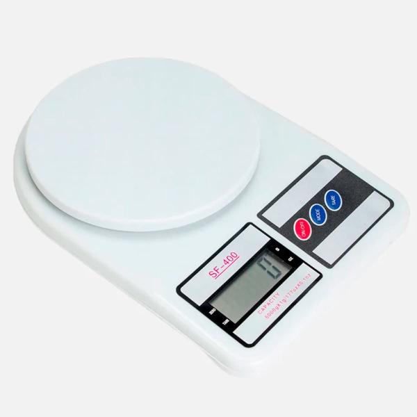 Imagem de Balança Digital Cozinha Receita E Dieta Precisão 1g Até 10kg Sf-400 Branco