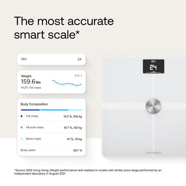 Imagem de Balança Digital de Composição Corporal Withings Body+ Wi-Fi - Smart com App