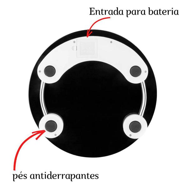 Imagem de Balança Digital Eatsmart Preta - Multilaser