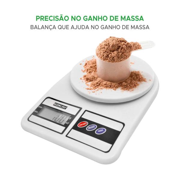 Imagem de Balança Digital Fitness 1g até 10kg Precisão Comida Kokay