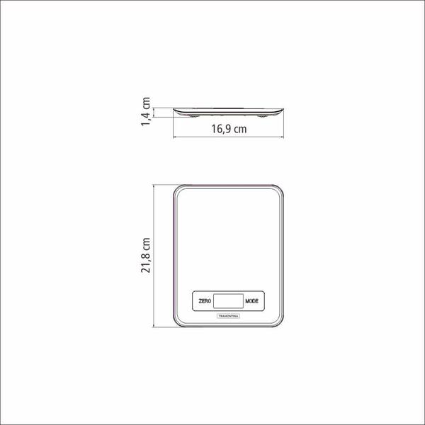 Imagem de Balança Digital para Cozinha Tramontina Adatto em Aço Inox