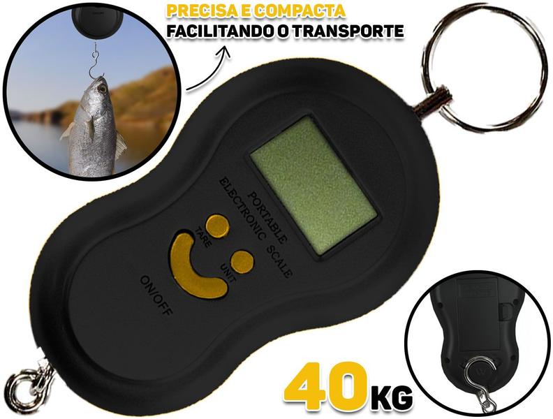 Imagem de Balança Digital Portátil Com Gancho Multiuso Peixeira Cozinha Feira Peso Máximo 40kg Western