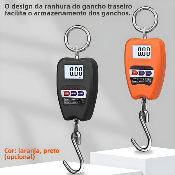 Imagem de Balança Digital Portátil Multifuncional Para Bagagem, Display LCD, Ferramenta Portátil De Pesagem