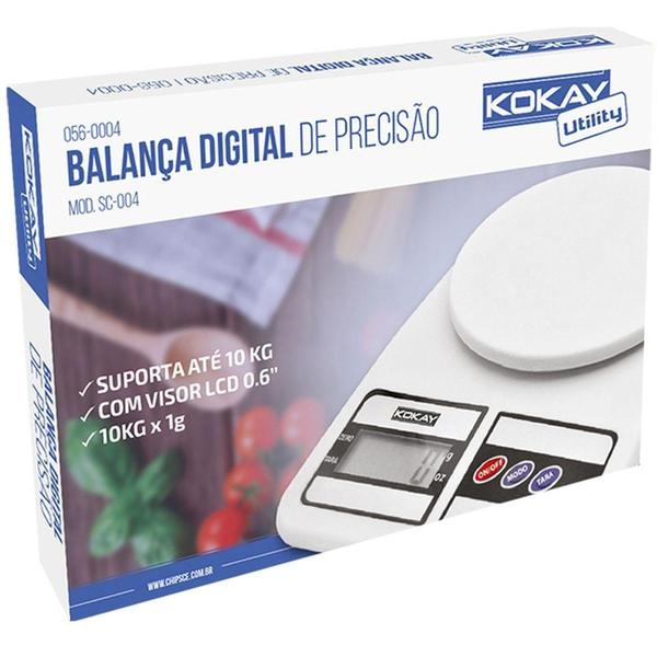 Imagem de Balanca Eletronica Precisao Digital Ate 10kg Bco - SANTANA CENTRO