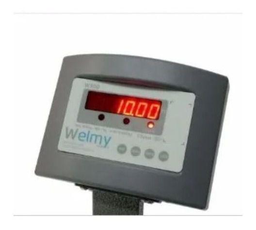 Imagem de Balança Industrial W300 50x60 Led Bateria C/ Coluna - Welmy