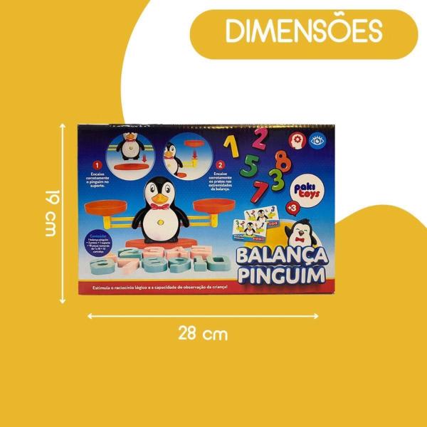 Imagem de Balança Jogo Pesa O Peso Pinguim Brinquedo Infantil Baby Família Viagem Tabuleiro Original Game Férias