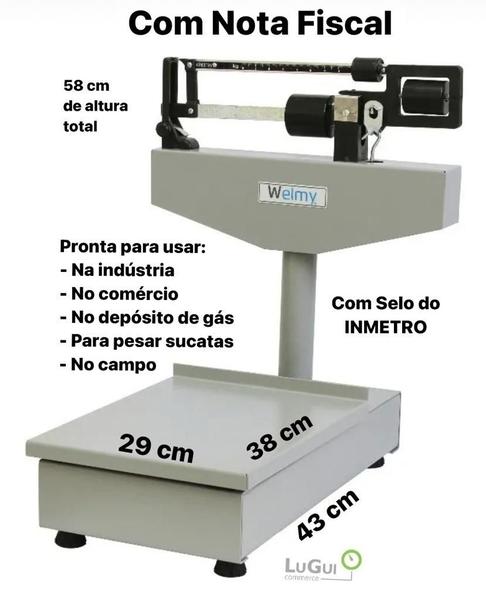 Imagem de Balança Mecânica Para Botijão De Gás 150kg Welmy 100ch