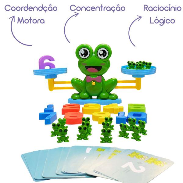 Imagem de Balança Numérica Divertida Sapo Jogo Infantil Educativo