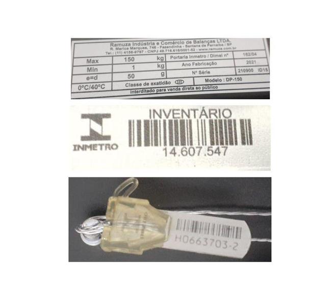 Imagem de Balança Plataforma Digital ComerialIndustrial 150kg/50g  + Bateria - Selo Inmetro - DPB 150 - Ramuza