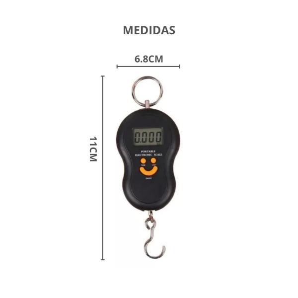 Balança Portátil de Gancho Para Mala e Peixes até 50kg - Loja F7 Imagem de Balança Portátil de Gancho Para Mala e Peixes até 50kg
